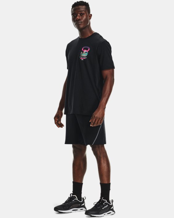 Men's UA Wave Crusher Short Sleeve, Black, pdpMainDesktop image number 2